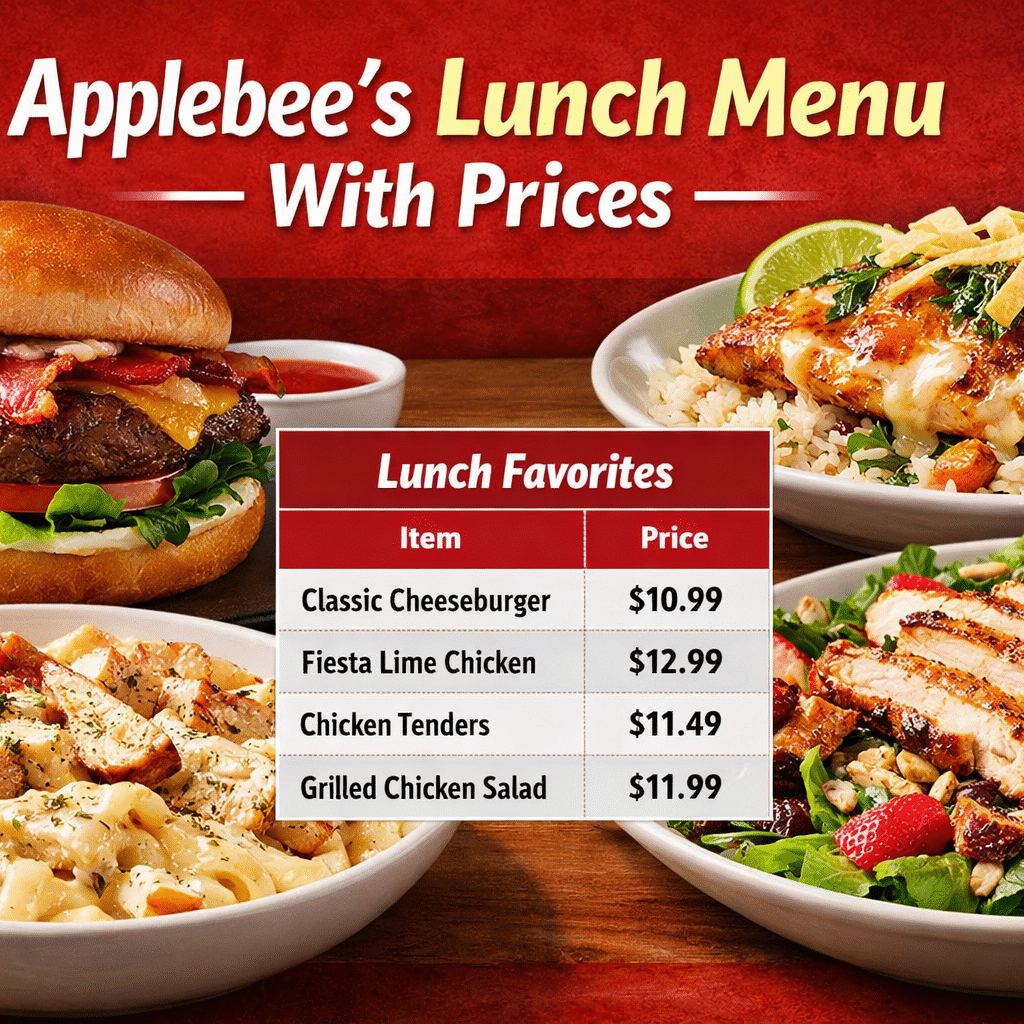 Applebee’s Lunch Menu With Prices